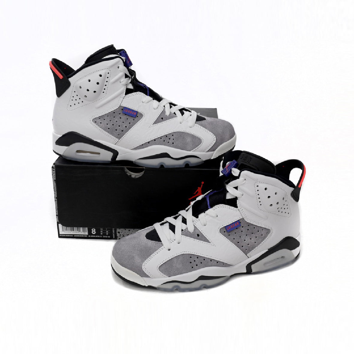 Nike Air Jordan 6 Grau Violett Herren Sneaker Alte