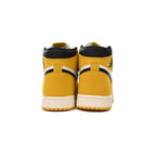 Nike Air Jordan 1 Hoch Gelb Ocra Leder Premium