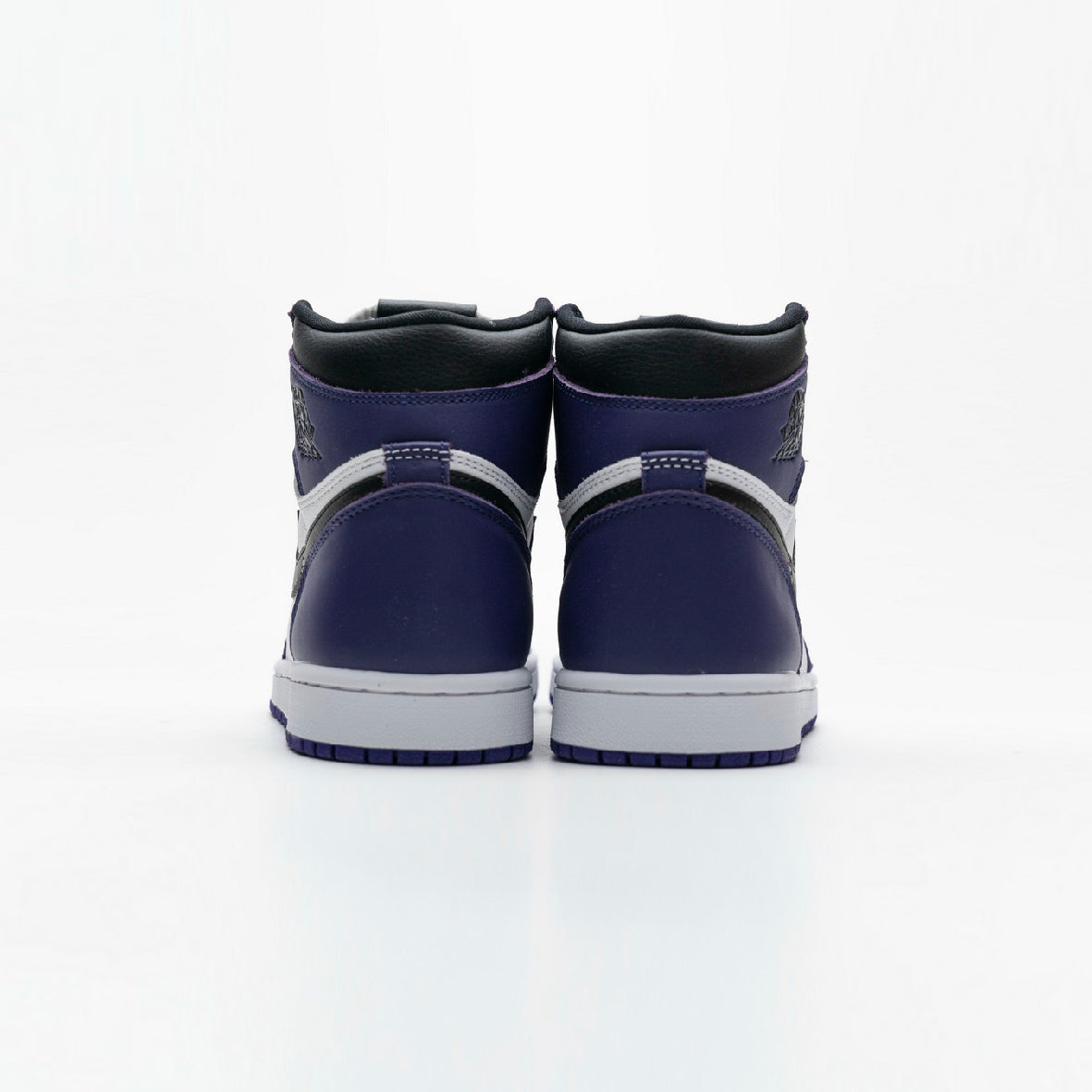 Nike Air Jordan 1 High Retro Violett Court und Weiß in Leder