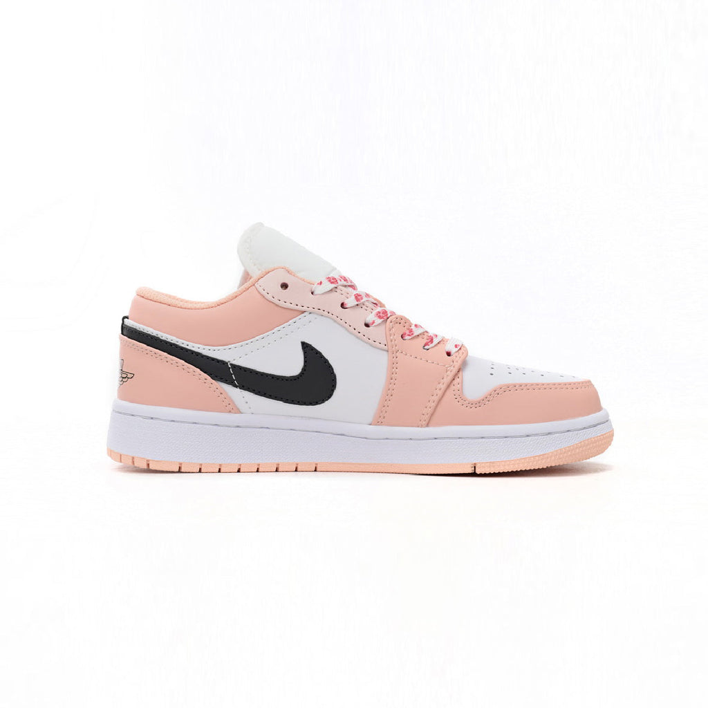 Nike Air Jordan 1 Low Rosa Weiß Schwarz Artic Powder
