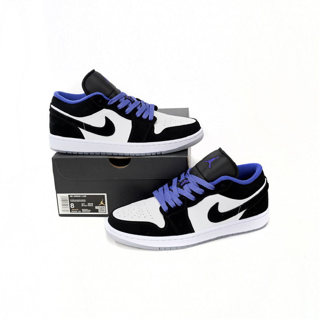 Nike Air Jordan 1 Low Schwarz Weiß Violett Big Slam Dunk