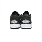 Nike Air Jordan 1 Low Schwarz Leder Print Elephant