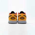 Nike Air Jordan 1 Low Blau Gelb Orange Leder Premium