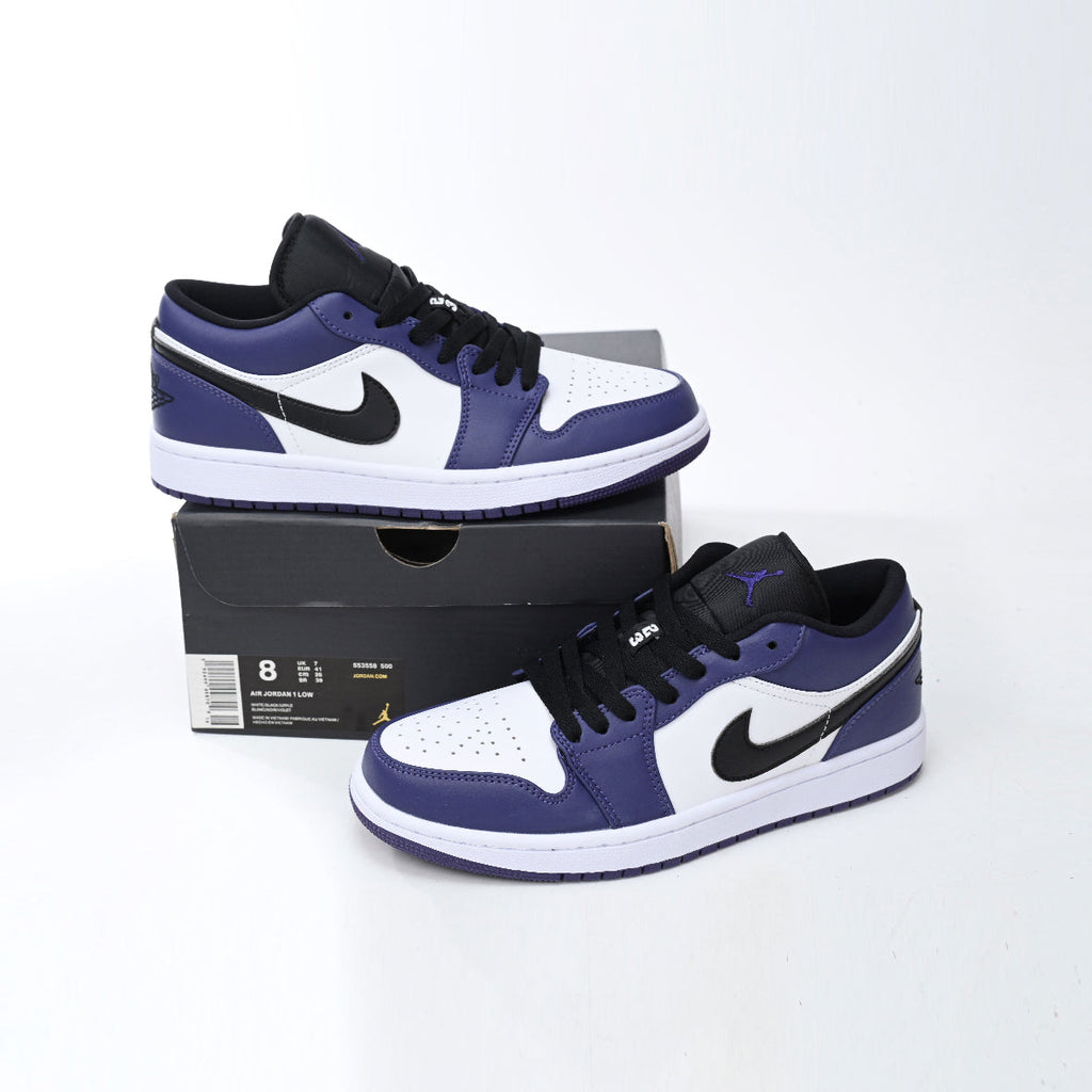 Nike Air Jordan 1 Low Violett Court Leder Premium