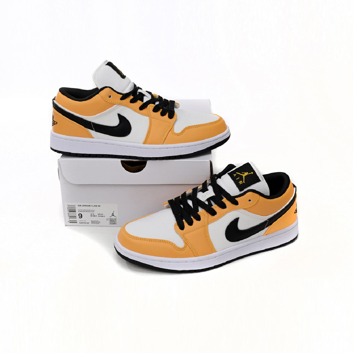 Nike Air Jordan 1 Low Orange Laser Weiß Schwarz