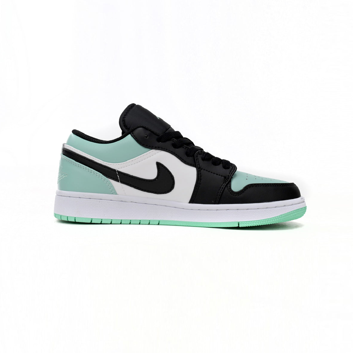 Nike Air Jordan 1 Low Grün Menta Schwarz Weiß Leder Premium