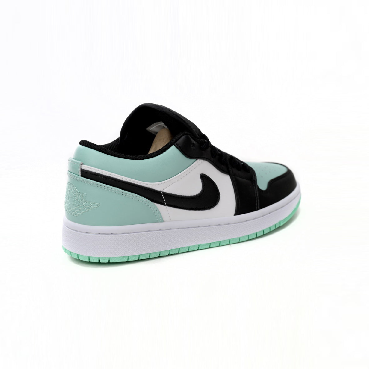 Nike Air Jordan 1 Low Grün Menta Schwarz Weiß Leder Premium
