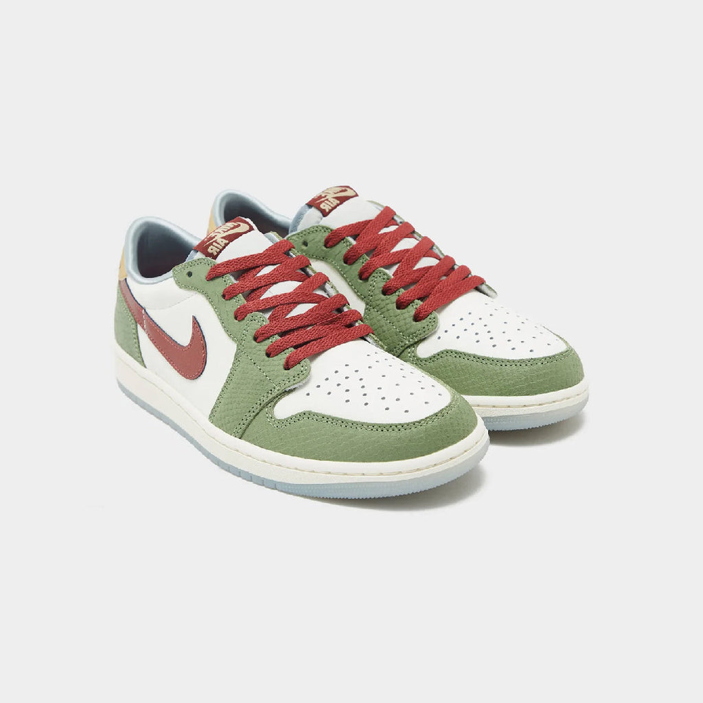 Nike Air Jordan 1 Low OG Grün Rot Leder Anno der Drago