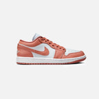 Nike Air Jordan 1 Low Rosa Salmone Weiß Leder Premium