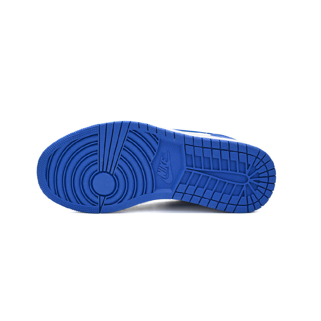 Nike Air Jordan 1 Low Schwarz Weiß Blau Royal Leder Premium