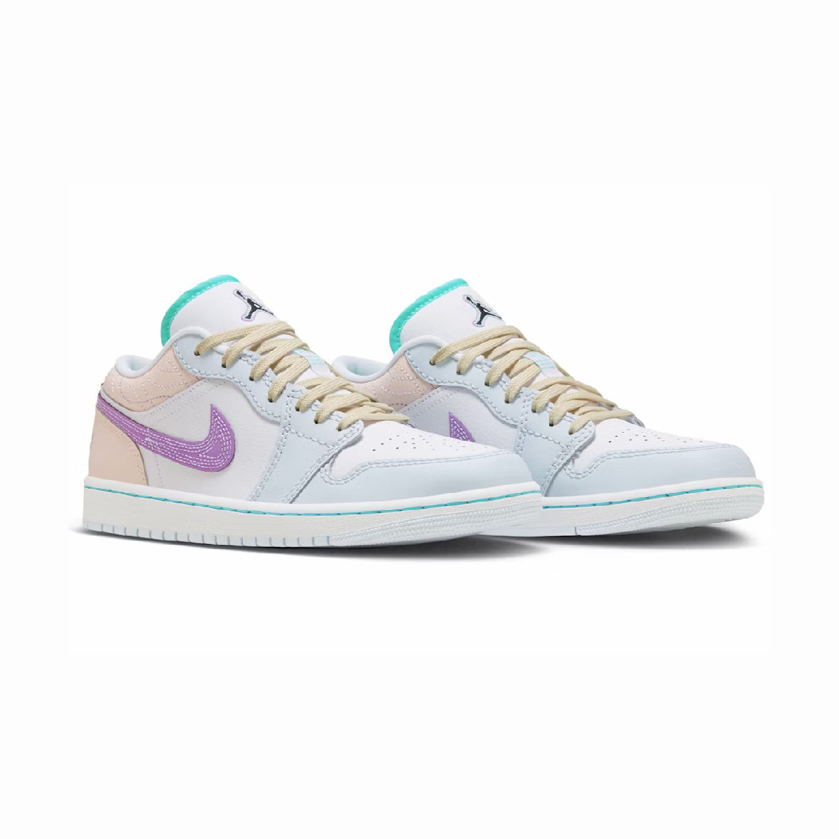Nike Air Jordan 1 Low Multicolore Pastello Sashiko Leder Premium