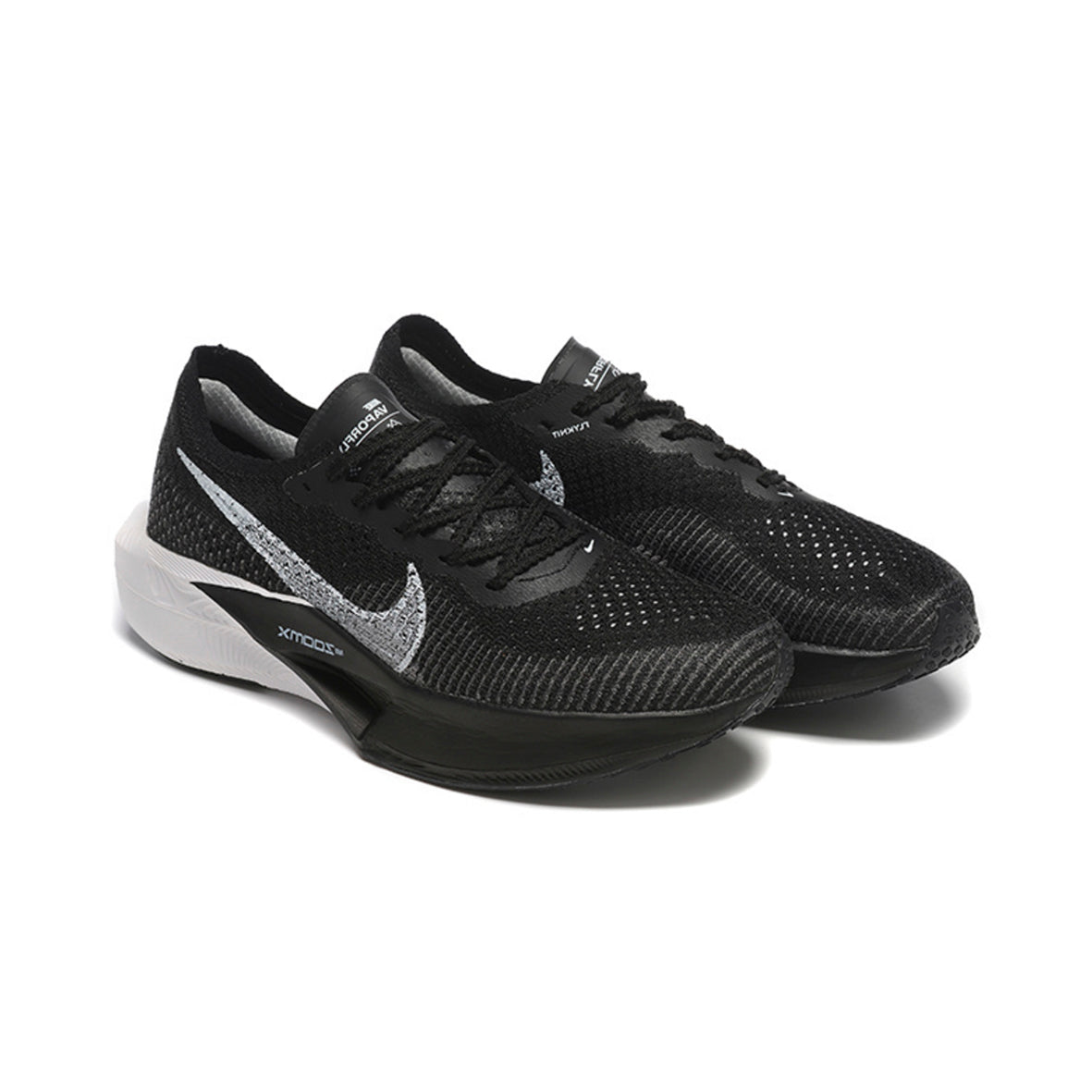 Nike ZoomX VaporFly Schwarz Weiß Silber Schuhe Running Leggere