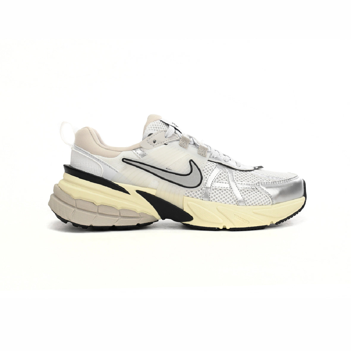 Nike V2K Runtekk Silber Metallizzato Schuhe Running Retro Herren