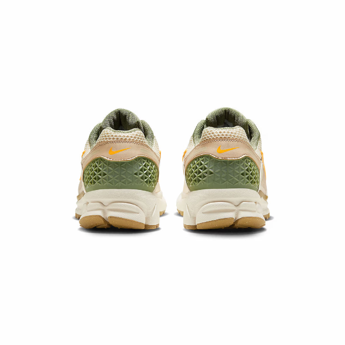 Sneaker Nike Air Zoom Vomero 5 Beige und Grün mit Details Orange