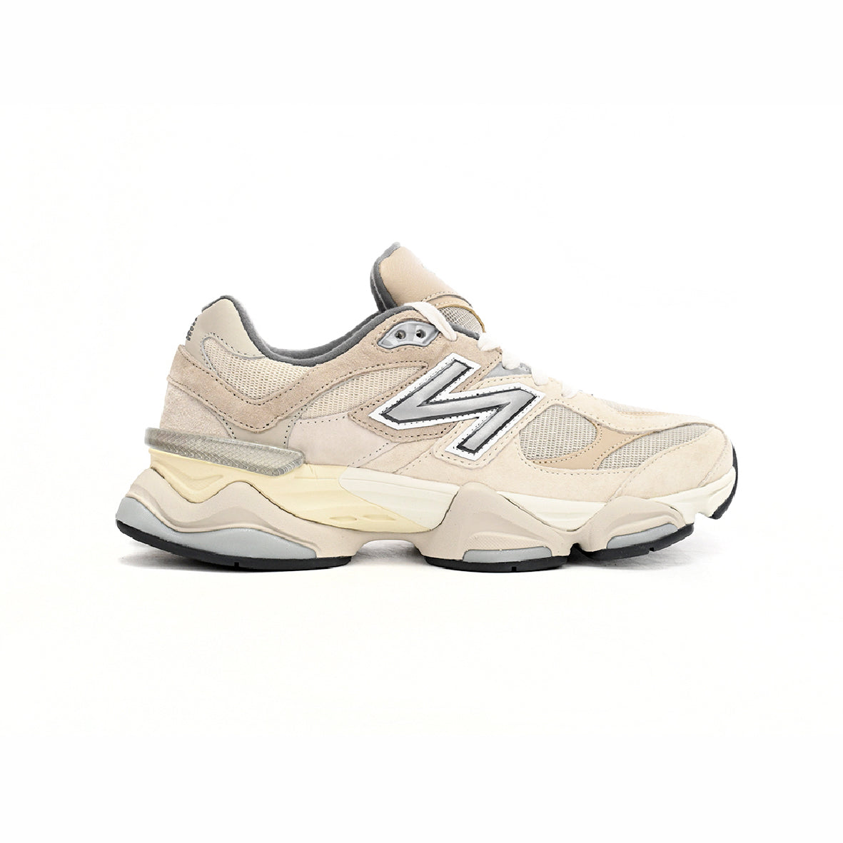 New Balance 9060 Schuhe Herren Beige Hell in Leder Scamosciata Casual