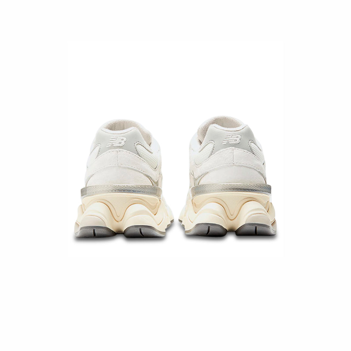 New Balance 9060 Schuhe Herren Weiß in Leder Scamosciata Retro Elegant