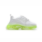 Balenciaga Triple S Sneaker Weiß mit Sohle Trasparente Grün Neon