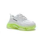 Balenciaga Triple S Sneaker Weiß mit Sohle Trasparente Grün Neon