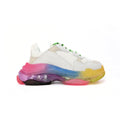 Balenciaga Triple S Sneaker Weiß mit Sohle Arcobaleno Unisex