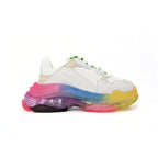 Balenciaga Triple S Sneaker Weiß mit Sohle Arcobaleno Unisex