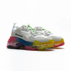 Balenciaga Triple S Sneaker Weiß mit Sohle Arcobaleno Unisex
