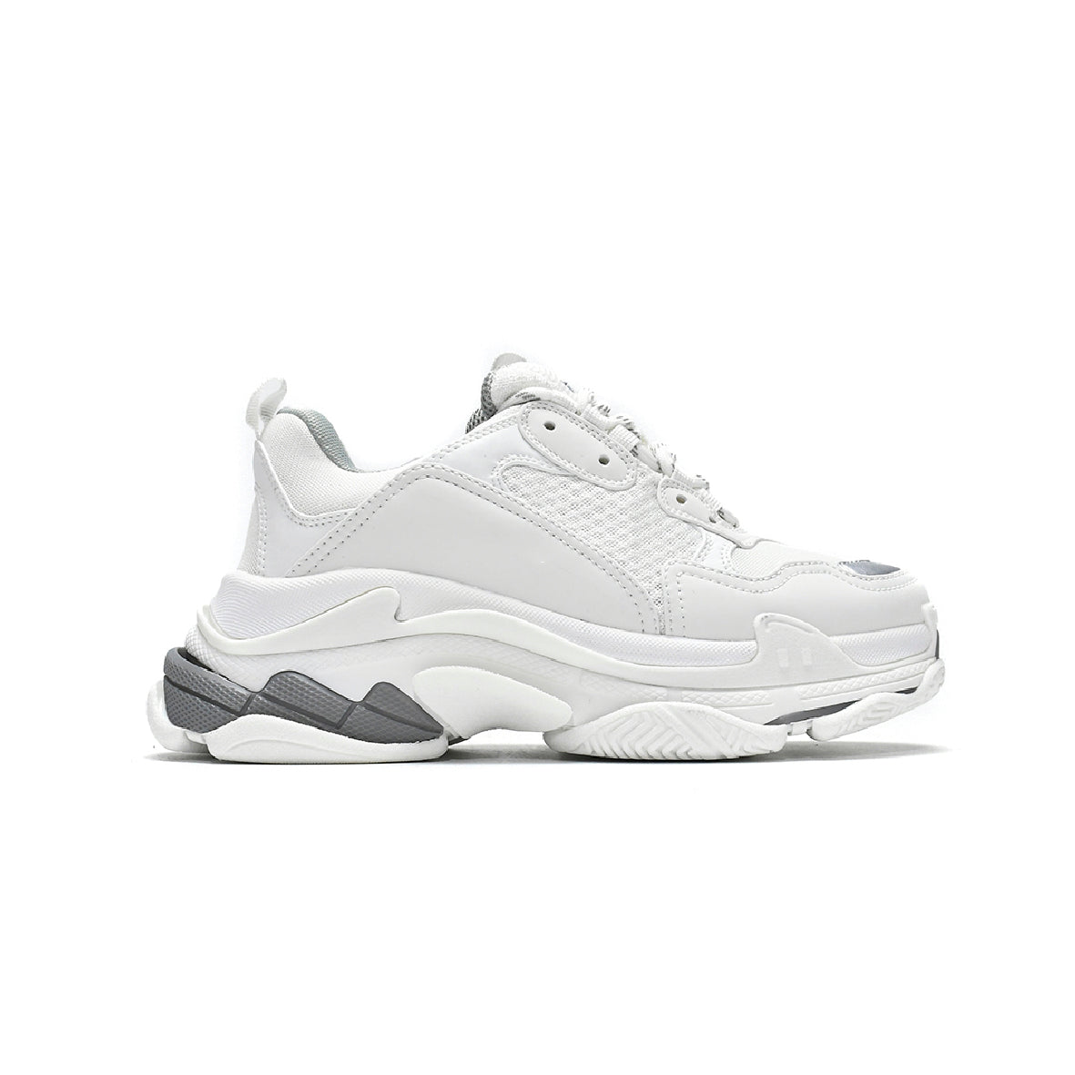 Balenciaga Triple S Sneaker Weiß und Silber Herren Damen Exklusiv