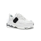 Balenciaga Triple S Sneaker Weiß und Silber Herren Damen Exklusiv