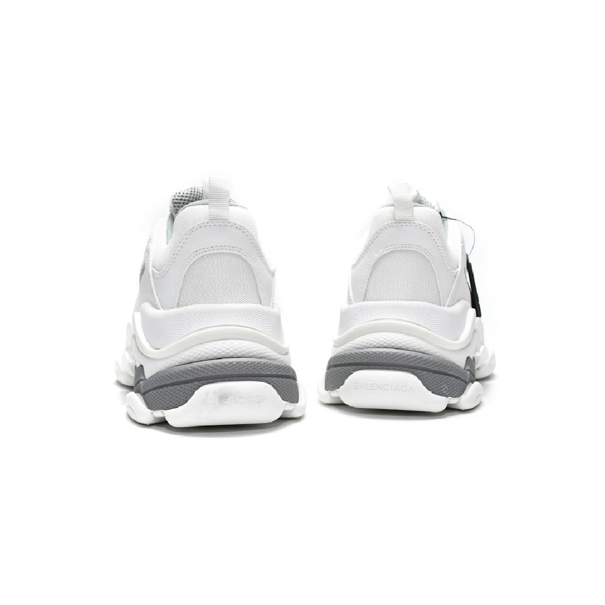Balenciaga Triple S Sneaker Weiß und Silber Herren Damen Exklusiv
