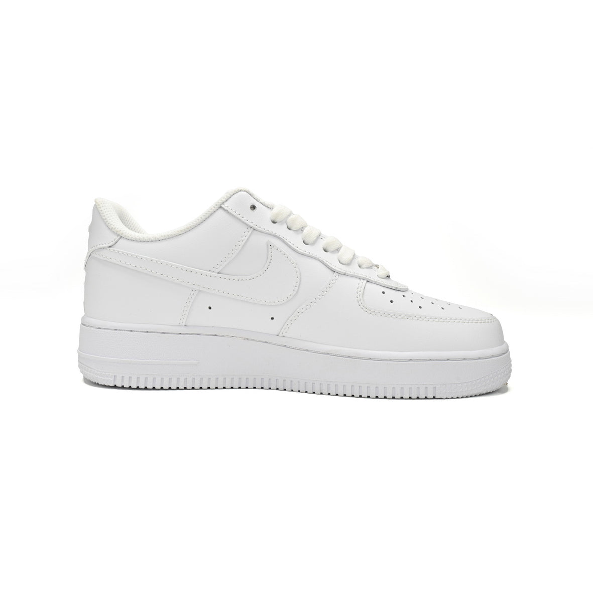 Nike Air Force 1 '07 Low Total Weiß Leder Ikonisch