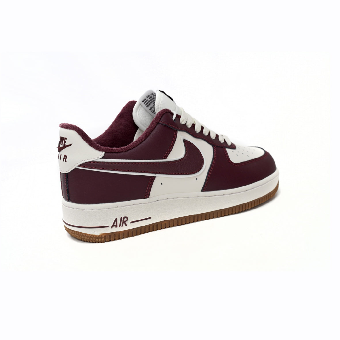 Nike Air Force 1 Low Bordeaux und Weiß College Pack