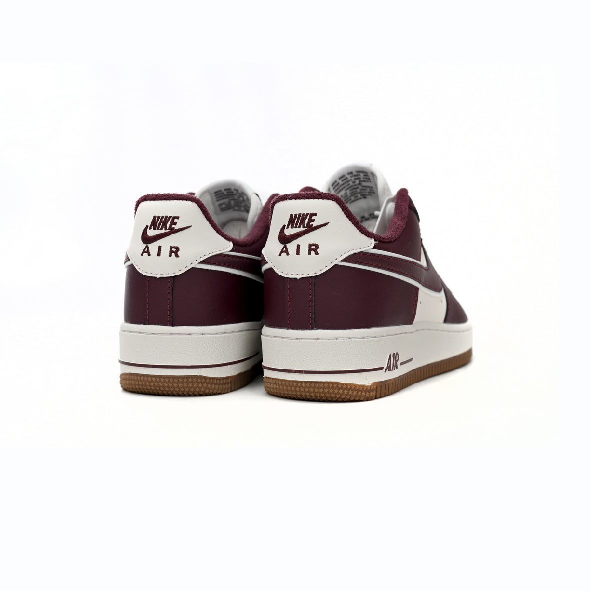 Nike Air Force 1 Low Bordeaux und Weiß College Pack