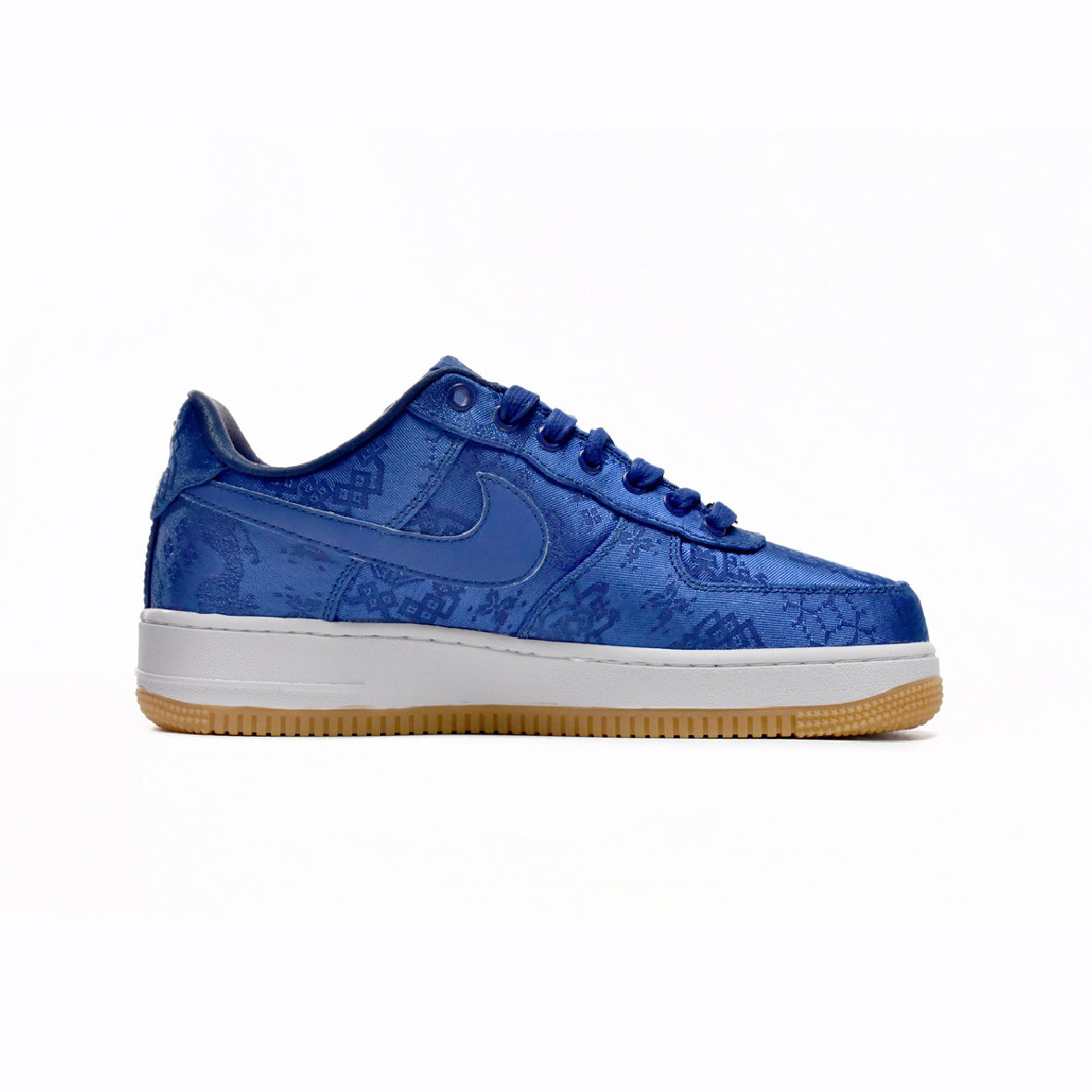 Nike Air Force 1 Low x Clot Blau Seide mit Sohle Gum