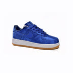 Nike Air Force 1 Low x Clot Blau Seide mit Sohle Gum