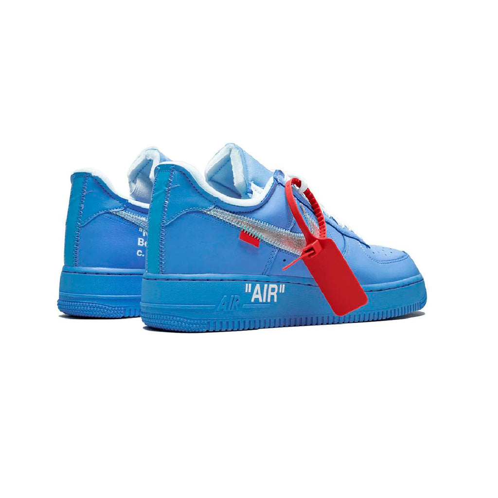 Nike Air Force 1 Low x Off-Weiß Blau MCA mit Swoosh Silber
