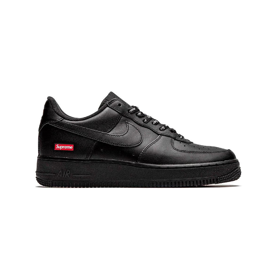 Nike Air Force 1 Low Schwarz mit Details Supreme Rot