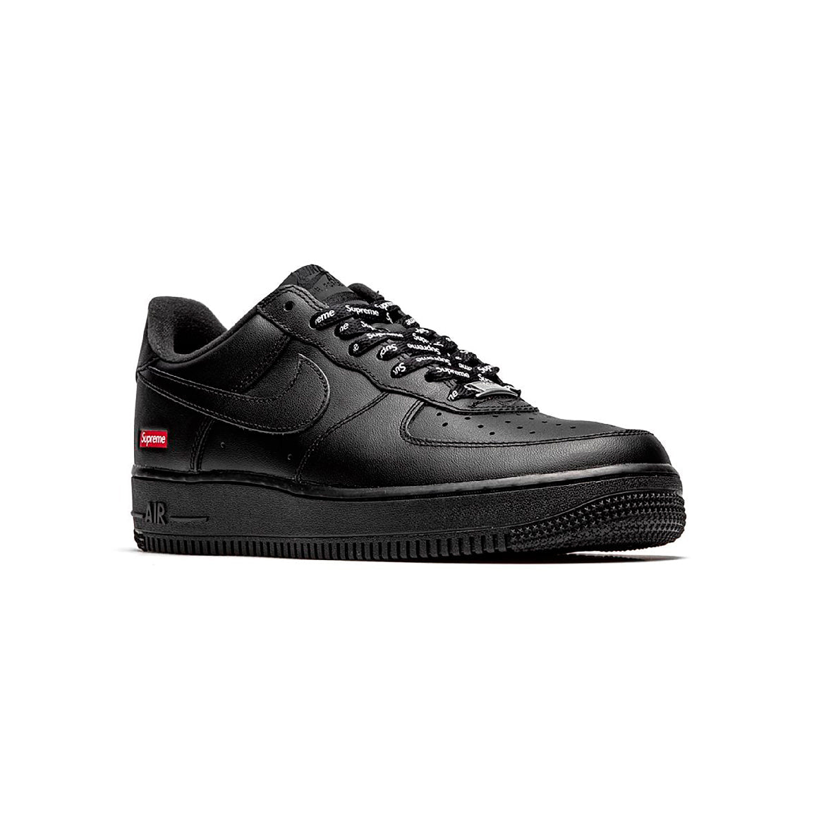 Nike Air Force 1 Low Schwarz mit Details Supreme Rot