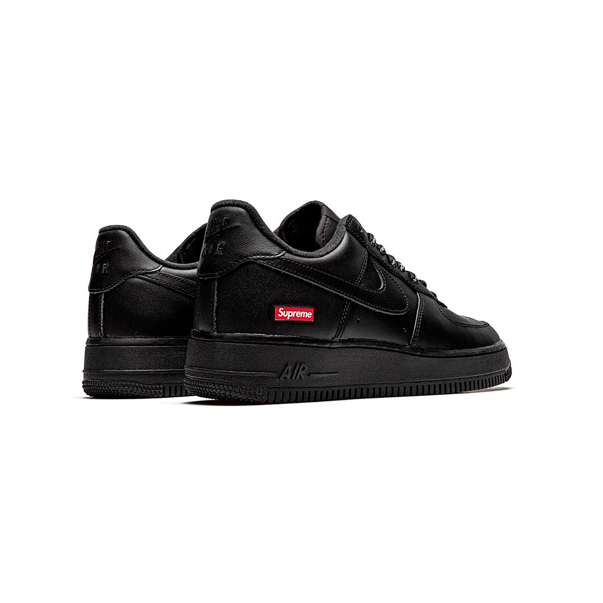Nike Air Force 1 Low Schwarz mit Details Supreme Rot