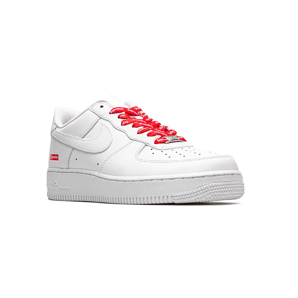 Nike Air Force 1 Low Weiß mit roten Supreme Details – Unisex Sneaker
