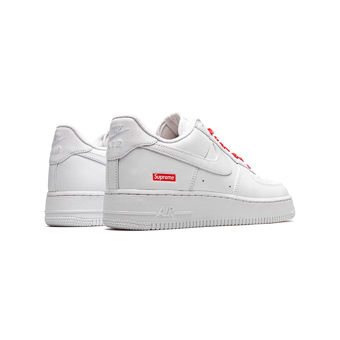 Nike Air Force 1 Low Weiß mit roten Supreme Details – Unisex Sneaker