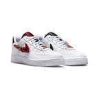 Nike Air Force 1 Low Weiß mit Swoosh und Moschettone Rot