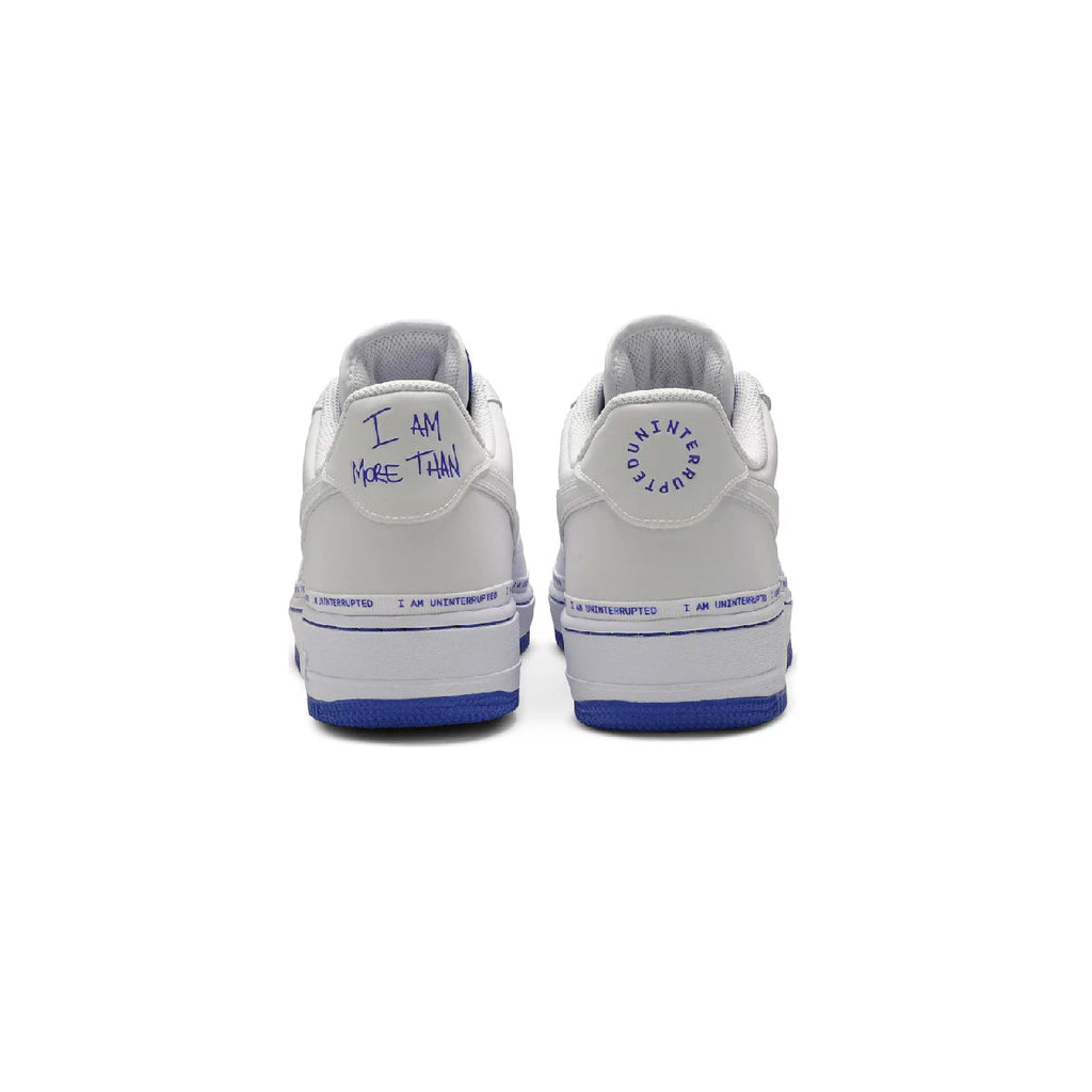 Nike Air Force 1 Low Weiß mit Details Blau Uninterrupted