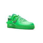 Nike Air Force 1 Low x Off-Weiß Grün Lime mit Swoosh Silber