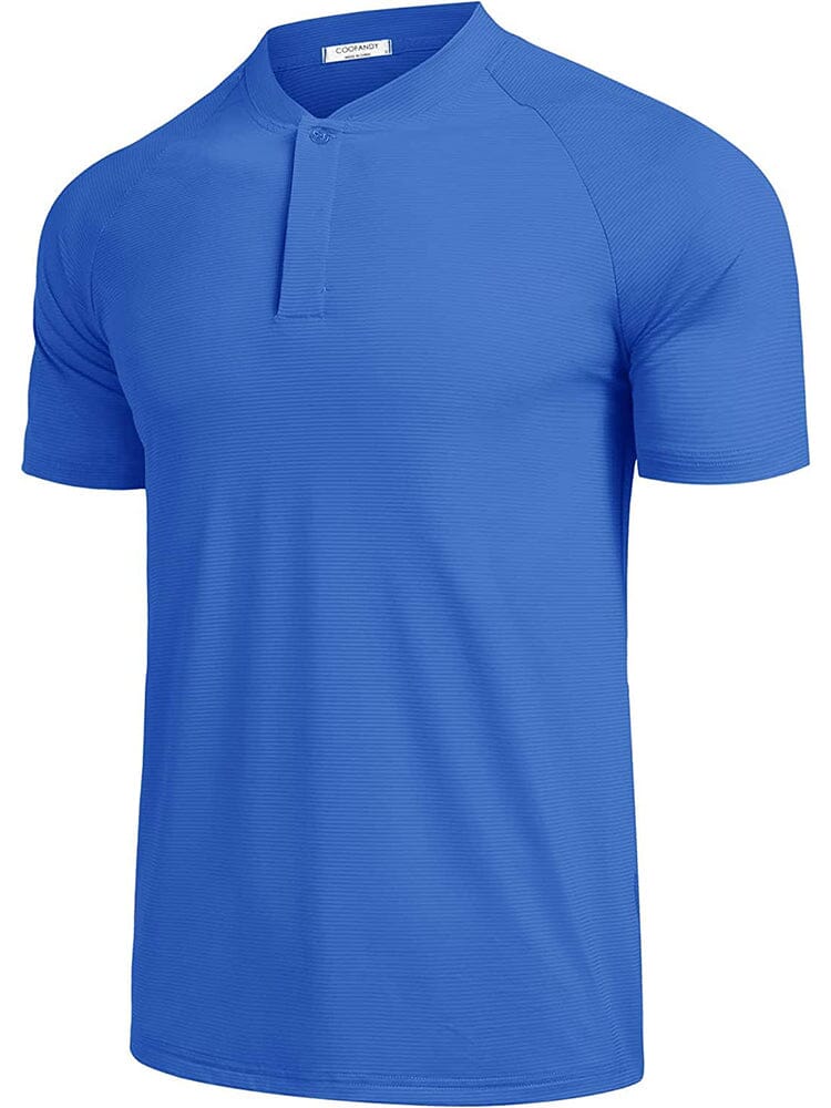 Kurz Ärmel Collarless Golf Polo Hemden