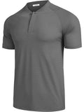 Kurz Ärmel Collarless Golf Polo Hemden