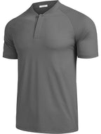 Kurz Ärmel Collarless Golf Polo Hemden