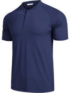 Kurz Ärmel Collarless Golf Polo Hemden