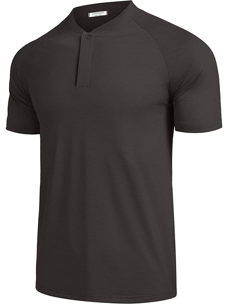 Kurz Ärmel Collarless Golf Polo Hemden