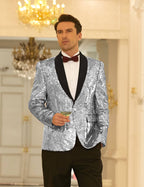 Shiny Sequin Blazer Tuxedo Anzug