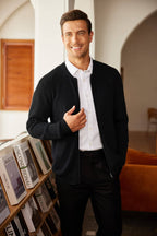 Full Zip Slim Fit Stylish Strick Cardigan Pullover with Pockets
