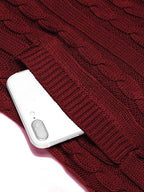 Cardigan Strick Zip Up Pullover with Pockets
